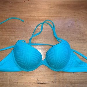 Aerie turquoise bikini top 34B